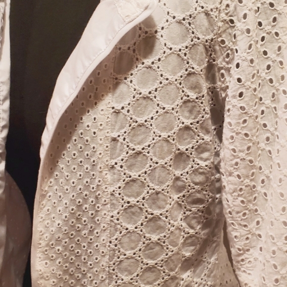 WILLI SMITH WHITE EYELET JACKET, SIZE SMLL - Picture 2 of 11
